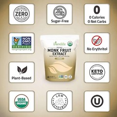 Durelife Organic 100% Pure Monk Fruit Extract Powder 5OZ