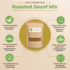 Roasted Saunf Fennel Seeds Mukhwas Natural Mouth Freshener After Meal Digestive
