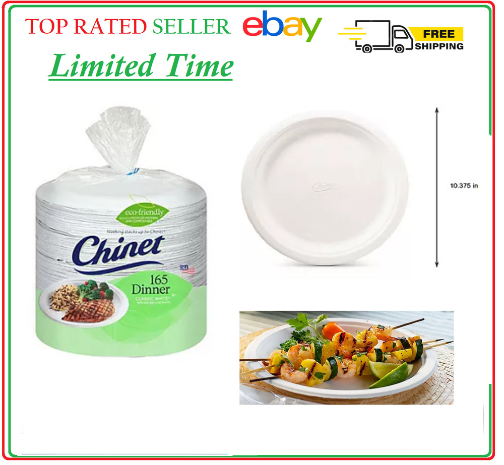 Chinet Classic White 10-3/8″ Dinner Plates (165 ct.) FREE SHIPPING