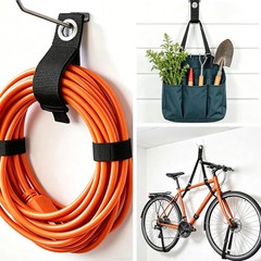 6 PCS Extension Cord Holder, Extension Cord Strap, Cable Organizer Straps for Co