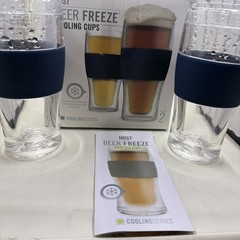 Host Beer Freeze Cooling Cups, 16oz Frozen Mugs, Freezable,Perfect Gift Idea New