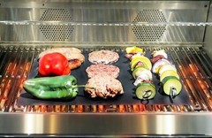 G & F 10037 5-PIECE-SET BBQ GRILL MAT, 100% NON STICK, EXTRA THICK HEAVY DUTY