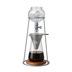 Iced Coffee Cold Brew Drip Coffee Maker Stainless Steal 400mL Borosilicate Glass