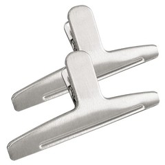 Beille 6 Inch Jumbo Stainless Steel Magnetic Bag Clip, Kitchen Clips (2 Pack)