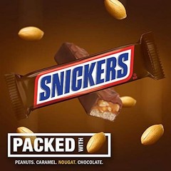 Snickers Chocolate Candy Bars 48 Count Box 1.86 oz Each