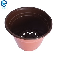 100 Pack Anti-Aging Plastic Round Plant Flower Pots For Seedling Cuttings