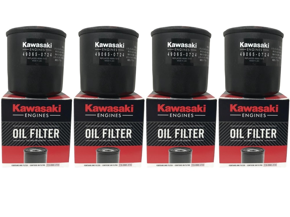 4 Pack OEM Kawasaki Oil Filter 49065-0734 (replaces 49065-7010 / 49065-0724)