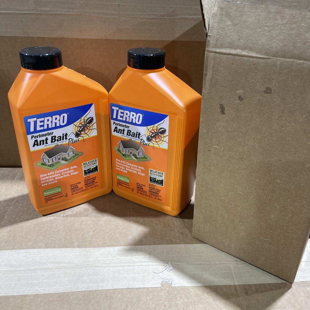 2 Pack Terro 2 Lb. Granular Perimeter Weather resistant Ant Bait Plus T2600 New