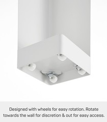Yamazaki Home TOWER Slim Rolling Bathroom Organizer Toilet Paper Storage Cart