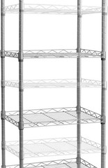High Quality Rectangle Carbon Steel Metal 4-Shelf Storage Rack Silver New Style