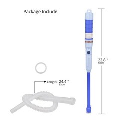 Battery Powered Electric Fuel Transfer Siphon Pump Gas Oil Water Liquid 2.2 GPM
