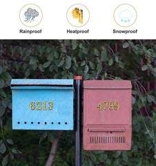 20Pcs Gold Mailbox Numbers, 2 Inch Mail Box Numbers for Mailbox Outside, Self…