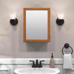 Zenith Products 19.25in. H X 15.5in. W X 4.5in. D Medicine Cabinet/Mirror