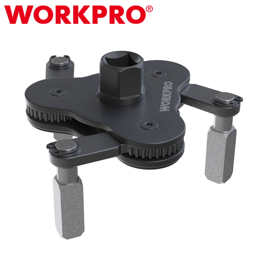 WORKPRO Universal Oil Filter Wrench Magnetic Adjustable Oil Filter Removal Tool