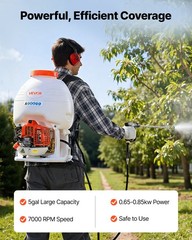 VEVOR Gas Powered Backpack Sprayer 26.5CC 0.9HP Engine 5 Gallon Garden Sprayer