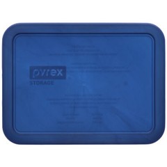 Pyrex 7210-PC-TR 3-Cup Translucent Marbled Blue Food Storage Lids (2 Pack)
