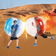 2 Pack Inflatable Bumper Balls for Adults (4ft/1.2m) 48inch, 47″ Red +Blue