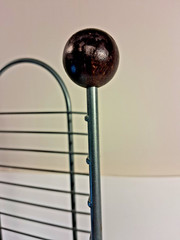 38 Inch Metal DVD / Game Storage Rack Tower Holds 45 Discs Wire Stand Vintage