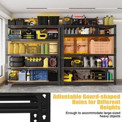 5-Tier Heavy Duty Metal Shelving Unit Garage Shelves Utility Rack Adjustable