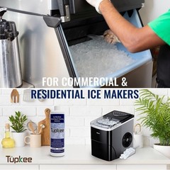 Tupkee Ice Machine Cleaner Nickel Safe, 16oz Ice Maker Cleaner, Universal 2 Pack