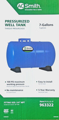 A.O. Smith 7.3-Gallon Horizontal Well Pressure Tank LPT7H
