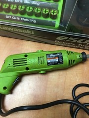 Kawasaki 250 piece rotary tool & accessory set corded electric with case