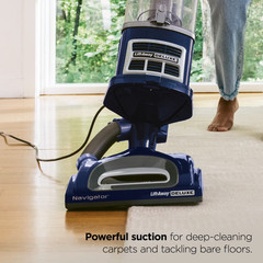 Shark NV360 Navigator Lift-Away Deluxe Upright Vacuum Blue HEPA
