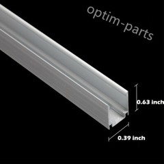 40Pcs 3.3′ Aluminum Mount Holder Channel Track for 8mm x 17mm LED Light Strip