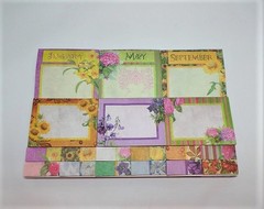 12 Months Floral Memo Sets