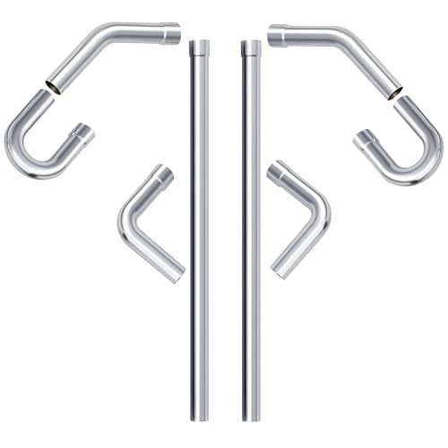 Mandrel Bends 8 Pcs, 2.5 Inches DIY Custom 2.5inch Mixed 8PCS Mild Steel
