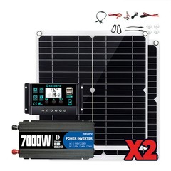Complete 7000W Off-Grid Solar Kit 7000W Inverter 2pcs 300W Solar Panels 110V