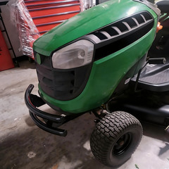 2-Bar Front Bumper Guard Lawn Protection W/ Stickers For John Deere 100 Series