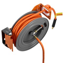 Uimoso Retractable Air Hose Reel,50FT x 3/8In, Air Compressor Hose, Max 300 PSI