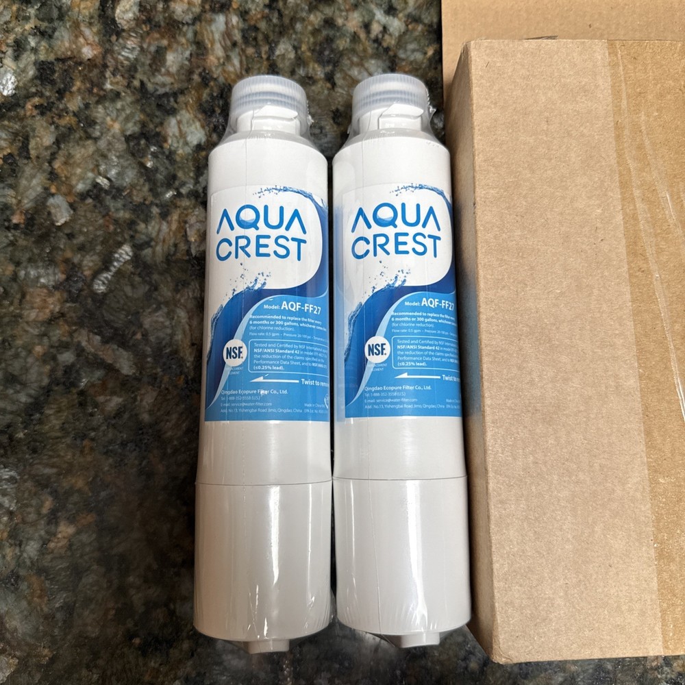 Aqua Crest AQF-FF27 Water Filter Replacement NSF/ANSI 42 Certified 300Gal 2 Pack