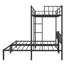 Twin Over Twin & Twin Triple Bunk Bed Platform Bed Frames For Kids Teens Adults