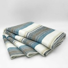 SOFT & WARM STRIPED ALPACA LLAMA WOOL BLANKET THROW 95″x65″ QUEEN BED SOFA COUCH