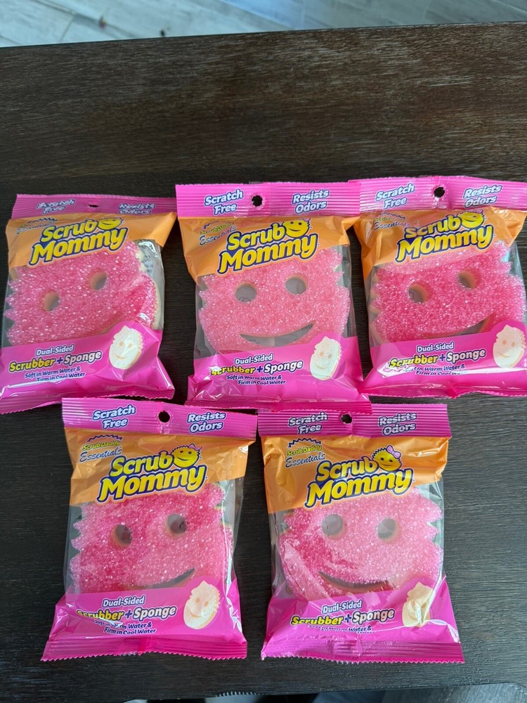 Lot of 5 Count Scrub Mommy Dual-sided Scrubber Scrubbing Sponge by Scrub Daddy