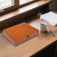 Single-Drawer Storage Box Wooden Desktop Jewelry Organizer Desktop Drawer
