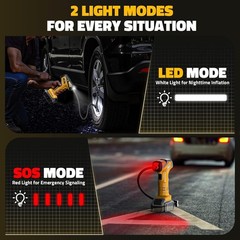 Cordless Air Compressor for Dewalt 20V Max Battery,150PSI Portable Tire Inflator