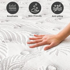12″ 14″ Mattress Queen Full Size Comfort Spring Memory Foam Hybrid in a Box