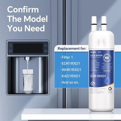 Whirlpool EDR1RXD1 Refrigerator Water Filter 1 | OEM Certified | 3-Pack Genuine