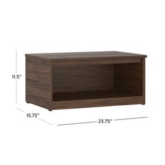Ardent Open Shelf Modular Storage System, Walnut