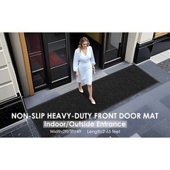 Commercial Entrance Mat Indoor Outdoor Heavy Duty Industrial Floor Mats Black