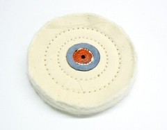 Jewelry Polishing Buffs Muslin White & Yellow Buff 4″ Jewelers Buffs Set of 2 Pc