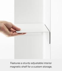 Yamazaki Home TOWER Slim Rolling Bathroom Organizer Toilet Paper Storage Cart