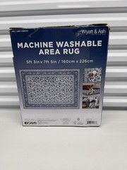Wyatt & Ash Machine Washable Indoor Rug 5ft 3in x 7ft 5in – Open Box – Estella