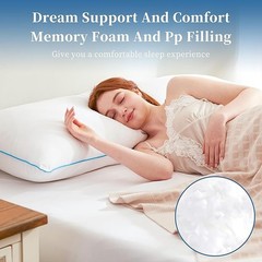 20×54Inch Memory Foam Full Body Pillow for Adults Soft Large Long Bed Pillow