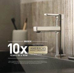 Moen Handheld Showerhead Slide Bar – Brushed Nickel 3669EPBN Eco-Performance