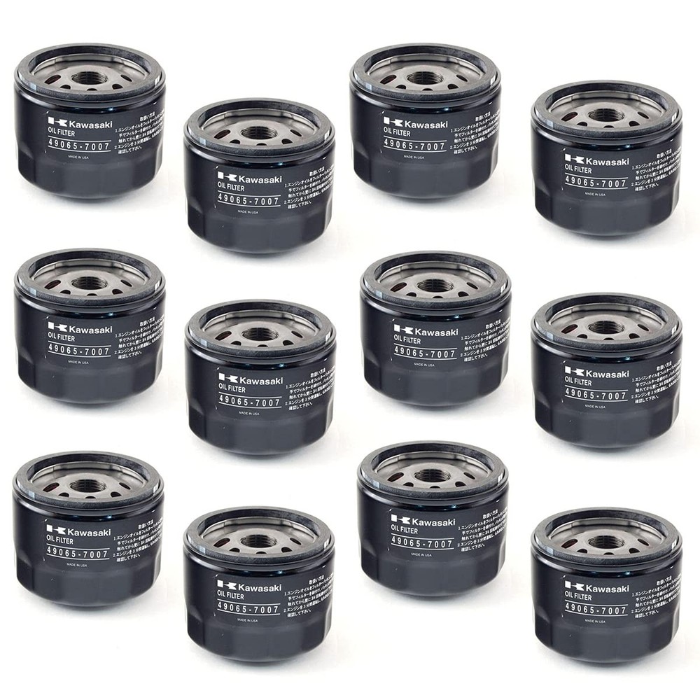 12 Pack OEM Kawasaki 49065-0721 Oil Filter Replaces 49065-7007