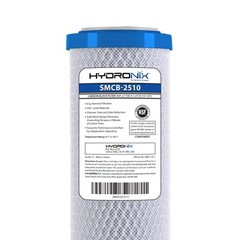 White Potable Water Filter Coconut Shell Carbon Block Filter 0.5 Micron